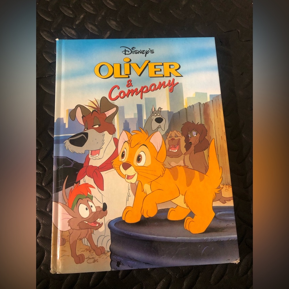 DISNEY Oliver & Company Hardcover Book